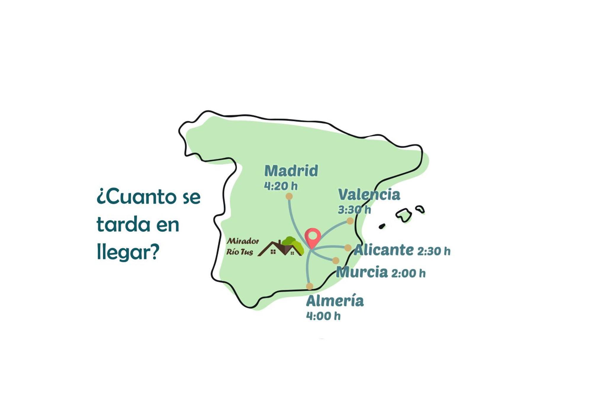 Casa Rural Mirador Del Rio Tus, En ジェステ エクステリア 写真